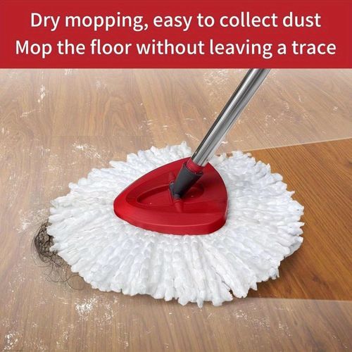 6 Pack Microfiber Spin Mop Heads Refill Kit for O-Cedar EasyWring Base Handle — image 5