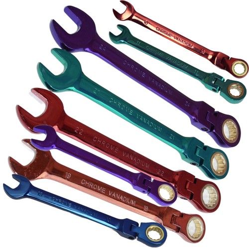 Ratchet Spanner Combi Flexi Metric Flexible 10-24mm Ratchet Wrench  Hi Viz