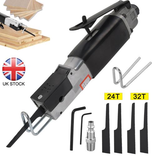 High Speed Reciprocating Air Body Cut Off Saw 4 Blades Bodyshop Cutting Tool — image 1