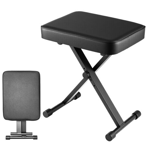 X-Style Piano Stool Adjustable Height Keyboard Stool  Folding Piano Bench Stool — image 1