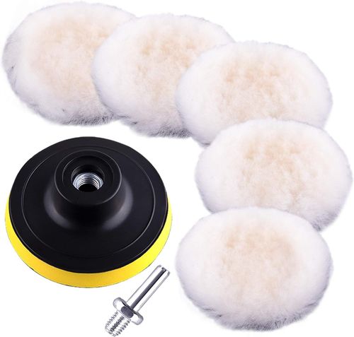 Polishing Pad Sponge Mop Buffing Kit For Car Wheel Polisher Drill Attachment — image 8