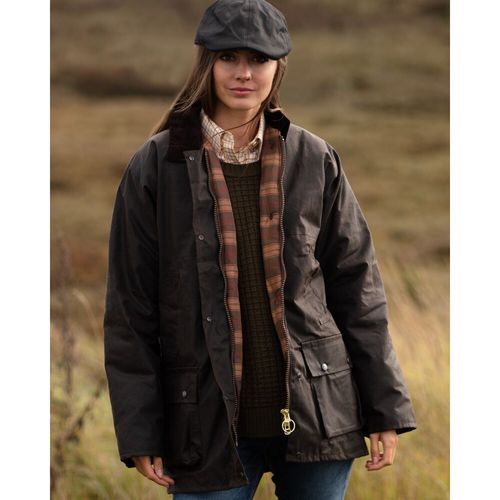 Walker & and Hawkes Ladies Wax Padded Kirkstall Jacket Brown Womens Country — image 1