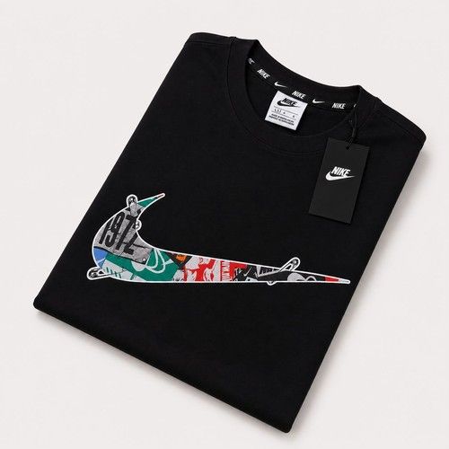 Nike Mens Short Sleeve Colour Logo Crew Neck T-Shirt 
