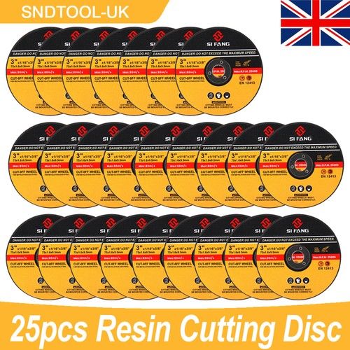 25pcs 3inch Metal Cutting Discs for Stainless Steel Slitting Disc Cut Off Tools