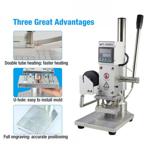 5x7cm Digital Hot Foil Stamping Machine PVC Leather Bronzing Embossing Machine — image 4