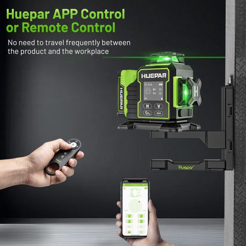 Huepar W03CG Laser Level 3D Self Leveling 12 Lines & LCD Screen+Receiver+Tripod — image 9