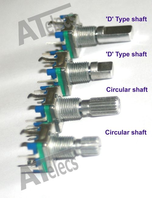Rotary Shaft Encoder EC11 ,  with push switch, 5 pin digital potentiometer - UK — image 2