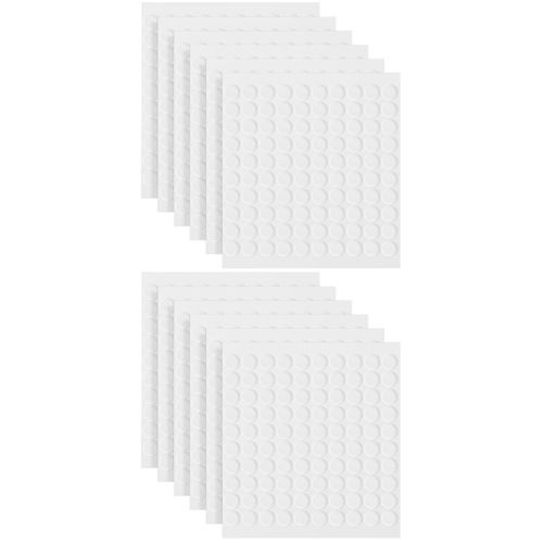 1600Pcs Durable Acrylic Double Sided Adhesive Dots Clear for Home and Office Fix — image 1