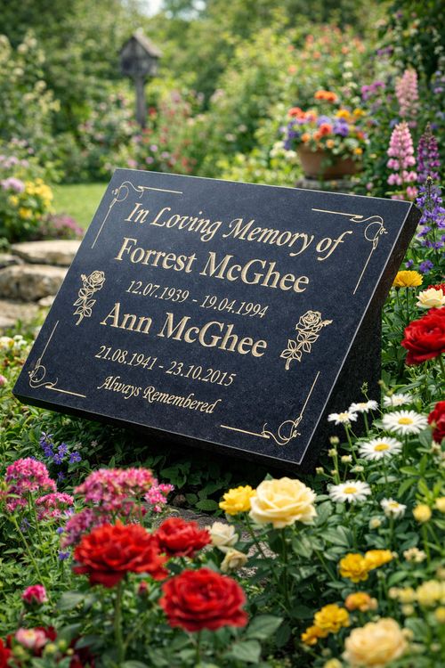  Large Granite Memorial Grave Plaque Engraved Memorial Gravestone Headstone — image 1