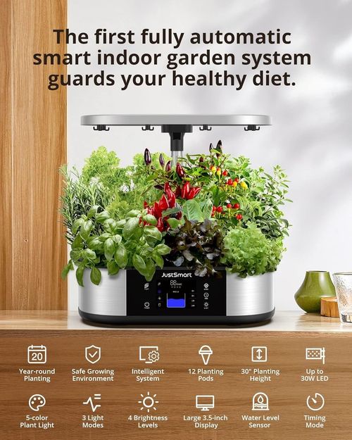 12 Pods Hydroponics Growing System Indoor Garden w/ APP Control Auto Light Timer — image 3