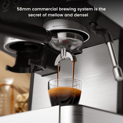 Semi-Automatic Bean-to-Cup Coffee Machine with Built-in Coffee Grinder & Steam — image 3