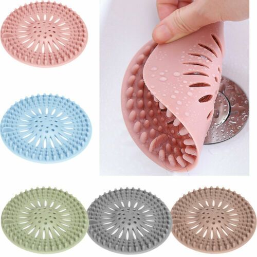 2x/1x Hair Trap Shower Bath Plug Hole Waste Catcher Stopper Drain Sink Strainer
