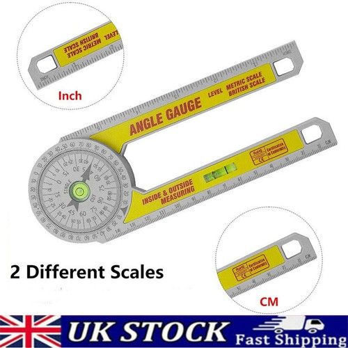 360° Angle Finder Miter Saw ABS Protractor Ruler Woodworking Measuring Tool HOT