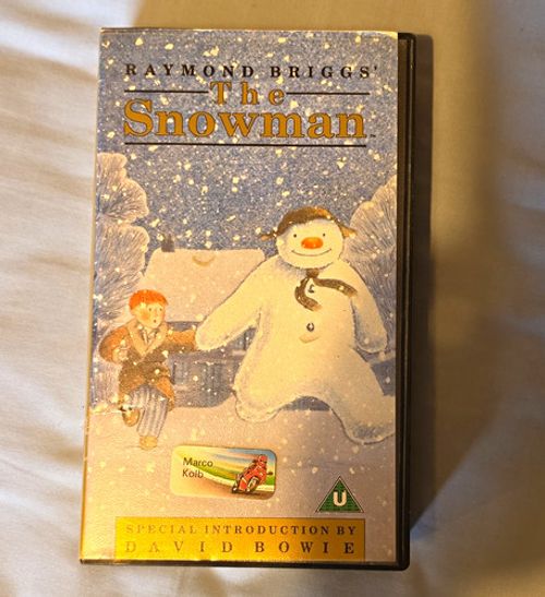 Universal The Snowman VHS Tape U Rated PAL English Intro by David Bowie