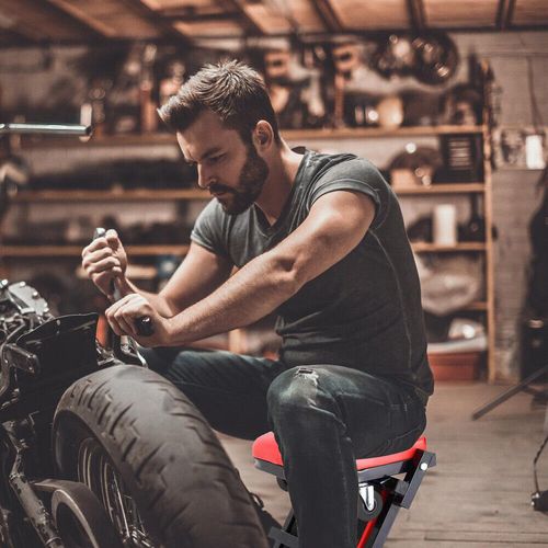Mechanics Workshop Garage Creeper Board Rolling Crawler Stool Folding 6 Wheeled — image 10