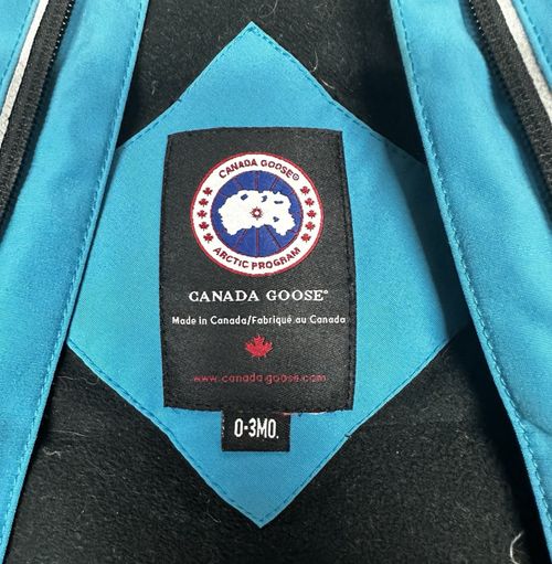 Canada Goose Baby Bunny Bunting Lamb Snowsuit Blue Size 0-3 Months — image 4
