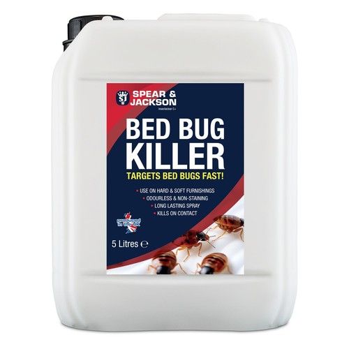 Bed Bug Killer, 5 L, Long-Lasting, Odourless, Insecticide, Spear & Jackson