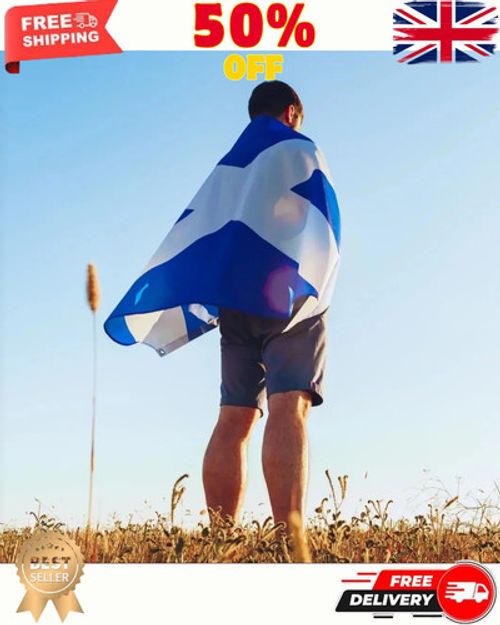 Scotland St. Andrew's Cross Flag  5FTX3FT LARGE – Scottish Saltire Banner Flag