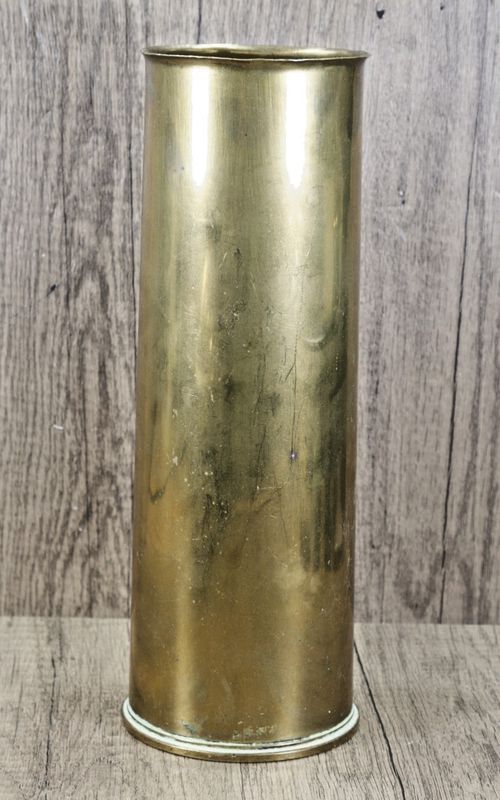 WW2 1941 British 25 Pounder Brass Shell Case - Height 29cm — image 1