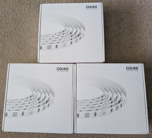 3 x Govee 5m Dreamcolor LED Strip Light With App Control H6163 - Alexa - New