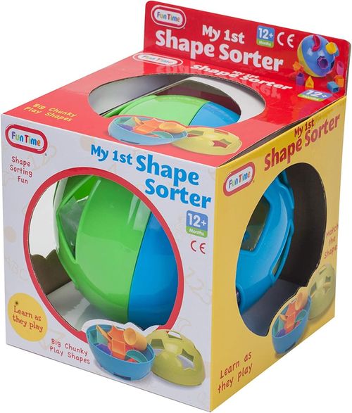 Shape Sorter Ball Toddler Toy My First Gift  Sorting Kids Children's A to Z — image 2
