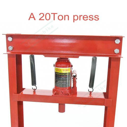 20T Hydraulic Bench Press Machine Workshop Bearing Standing & 52x Bushing Driver — image 9