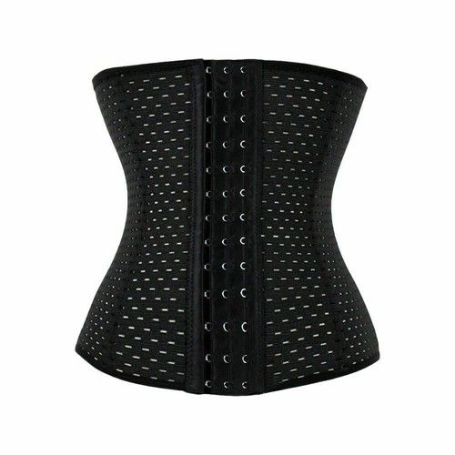 WAIST TRAINER CORSET Breathable Tummy Girdle Belt Sport Body Shaper Control UK