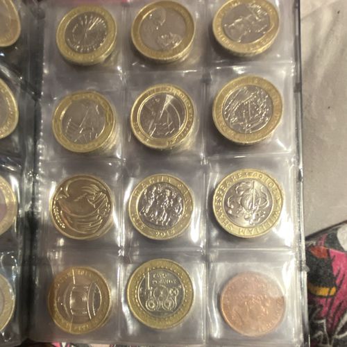 Mixed UK Coin Collection Bulk Lot in Album/Sleeves, Various Denominations — image 2