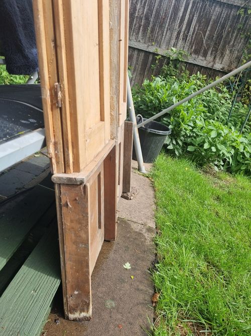 Antique Edwardian Pine Window Shutters Pair of 2 In Excellent Condition — image 5