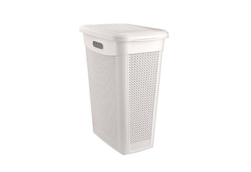Plastic Laundry Basket Clothes Washing Bin Storage Hamper Organiser With Lid New