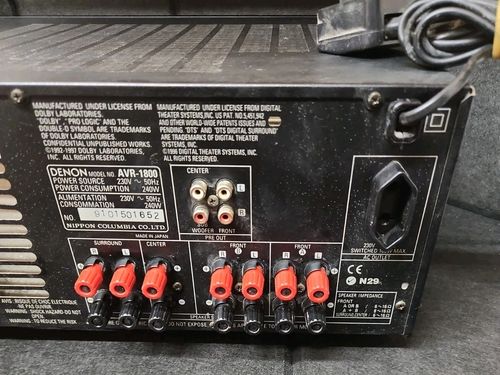 Denon AVR-1800 Precision Audio Component/AV Surround Receiver Main Unit TESTED  — image 12