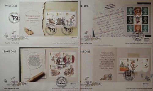G.B. 2012 Roald Dahl booklet panes Royal Mail First Day Covers