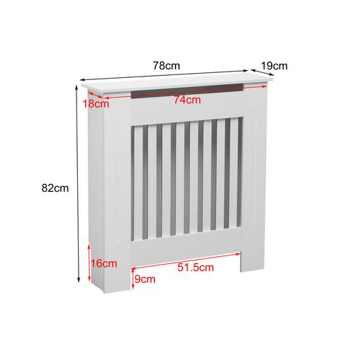 S-XL Wooden Radiator Cover Cabinet Modern Cabinet Top Shelving Home Hallway Wood — image 1