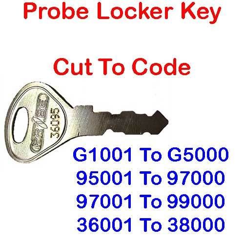 2 x Replacement Probe L&F Lowe Fletcher Locker Lock Key Cut To Code