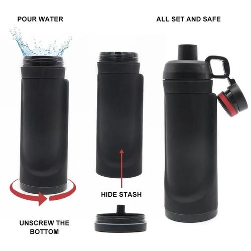 Secret Compartment Diversion Water Bottle Safe Hiding Money Box Cup Stash Jar — image 9