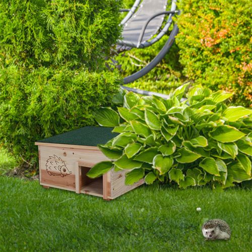 Eco Friendly Wooden Hedgehog House Gerbil Hamster Rat Hibernation Shelter Hutch — image 15
