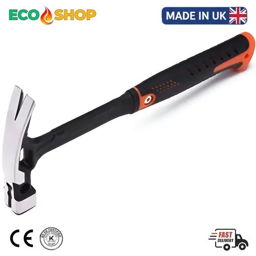 16oz Heavy Duty Magnetic Claw Hammer Forged Steel 39cm Carpenter Tool UK Made — image 2
