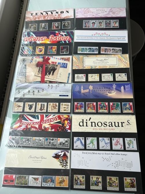 Job Lot Royal Mail Mint Stamp Presentation Packs, Science Fiction, Dinosaur, Dia