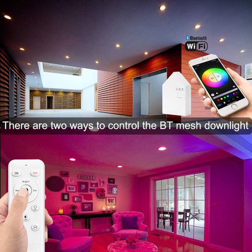 Smart WIFI Bluetooth APP Control LED Downlight Recessed Round Ceiling Spotlight — image 4