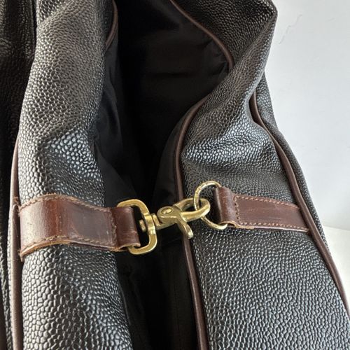 vintage Mulberry Scotchgrain garment travel bag / suit carrier Leather — image 4