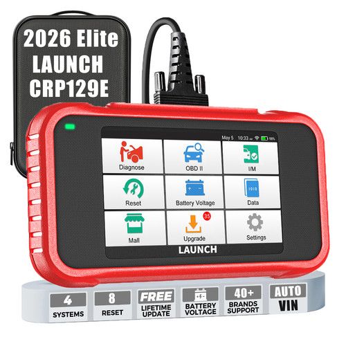 LAUNCH CRP129E Car Diagnostic Scan Tool OBD2 Scanner Tool Engine ABS SRS AT