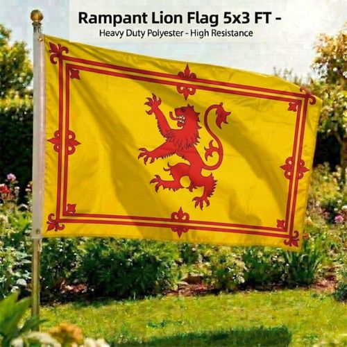 Large Scotland Rampant Lion Flag Rugby Football World Cup Scottish Fan Support — image 5