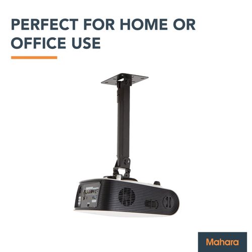 Universal Ceiling Mount for Projector, Fully Adjustable Black Bracket, — image 2