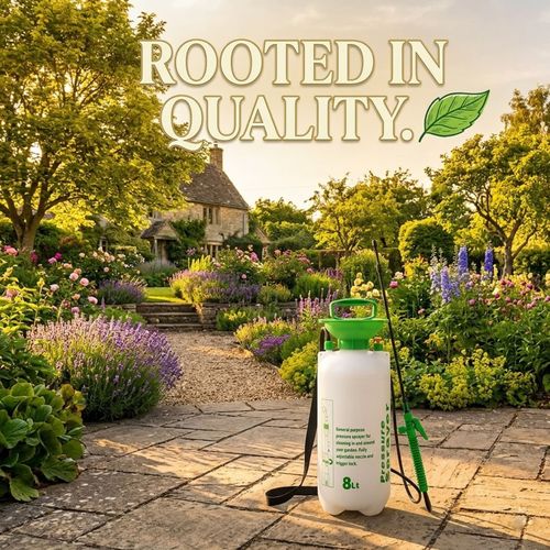 Garden Pressure Sprayer Bottle Water Pump - 8L High Pressure Weed Spray Shower — image 2