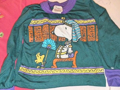 Vintage Snoopy Children's Shirt Toddler Long Sleeve 4T 