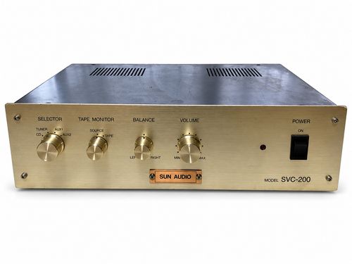SUN AUDIO SVC-200 Tube Preamplifier ECC82x2 4Input 2Output Tested Same Day Ship — image 2