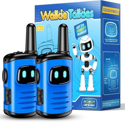 2 PCS Walkie Talkie Kids, Toys for 3 4 5 6 7 Year Old Boys Toys Age 4 5 6 7 8 9