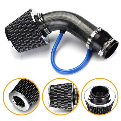 Car Cold Air Intake Filter Induction Pipe Kit Hose System Universal 3“76mm Black — image 6