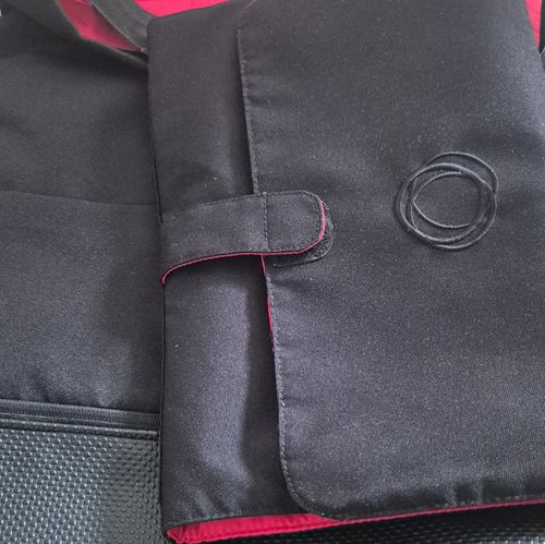 Bugaboo Messenger Changing Bag for Pushchair/Pram, Black with Pink Trim — image 1