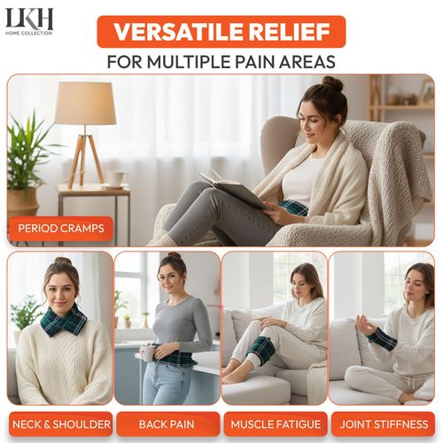 Microwave Heat Wheat Pack With Fleece Cover Pain Relief Shoulder Neck Warmer — image 6